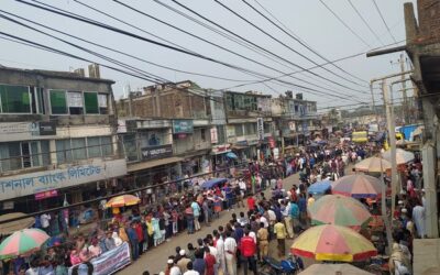 চরফ্যাসনে খাদিজা হত্যায় জড়িতদের ফাঁসির দাবিতে বিভিন্ন সামাজিক সংগঠনের মানববন্ধন অনুষ্ঠিত