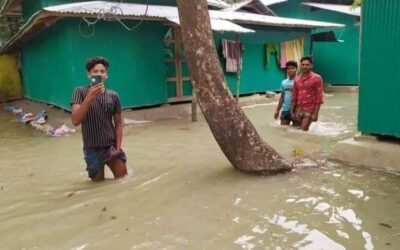 ‘ইয়াস’ এর প্রভাবে চরফ্যাসনের নিম্নাঞ্চল প্লাবিত, পরিস্থিতি বুঝে আশ্রয় কেন্দ্রে যাওয়ার জন্য প্রস্তুত সাধারণ মানুষ