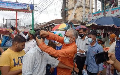 শিথিল লকডাউনে চরফ্যাসনে কঠোর স্বাস্থ্যবিধি সচেতনতায় প্রচার প্রচারণা