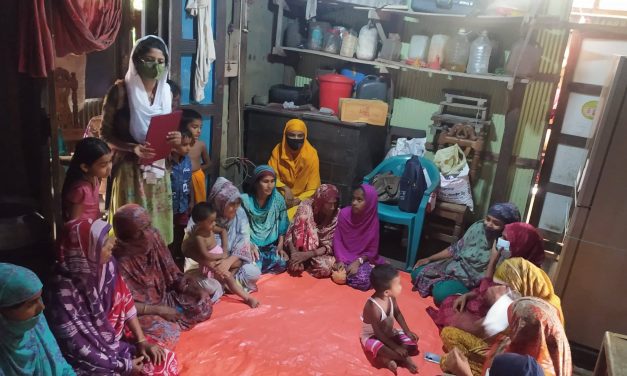 রেডিও মেঘনার আয়োজনে কোভিট-১৯ টিকা গ্রহনের গুরুত্ব নিয়ে উঠান বৈঠক অনুষ্ঠিত