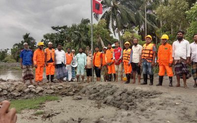 চরফ্যাসনে ঘূর্ণিঝড় মোখা মোকাবেলায় নিরাপদ আশ্রয় নিতে করা হচ্ছে মাইকিং