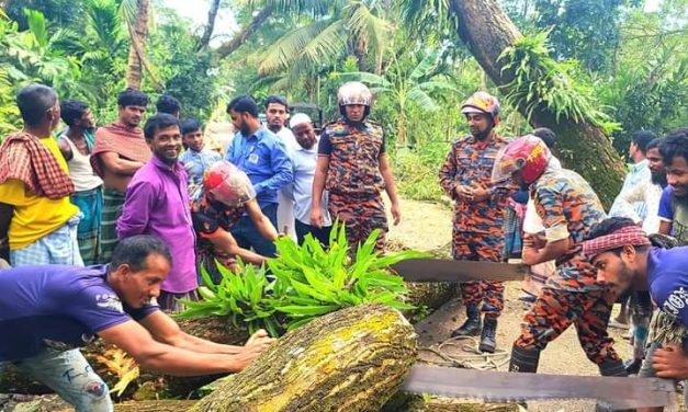 ভোলার চরফ্যাশনে ঘূর্ণিঝড় মিধিলির প্রভাব