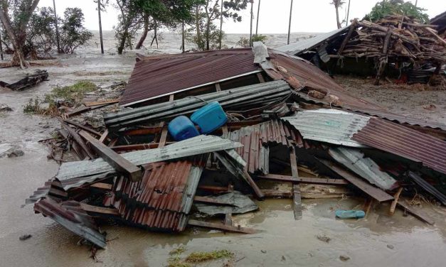 চরফ্যাশনে নিম্নাঞ্চলে অস্বাভাবিক পানি বৃদ্ধি, ব্লক  ডেবে ঝুঁকিতে বেড়িবাধ