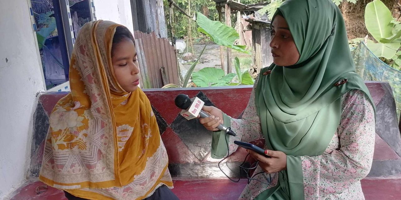 রেডিও মেঘনার অনুষ্ঠান শুনে মাসিককালীন অসচেতনতা  থেকে রক্ষা পেলো সোনিয়া