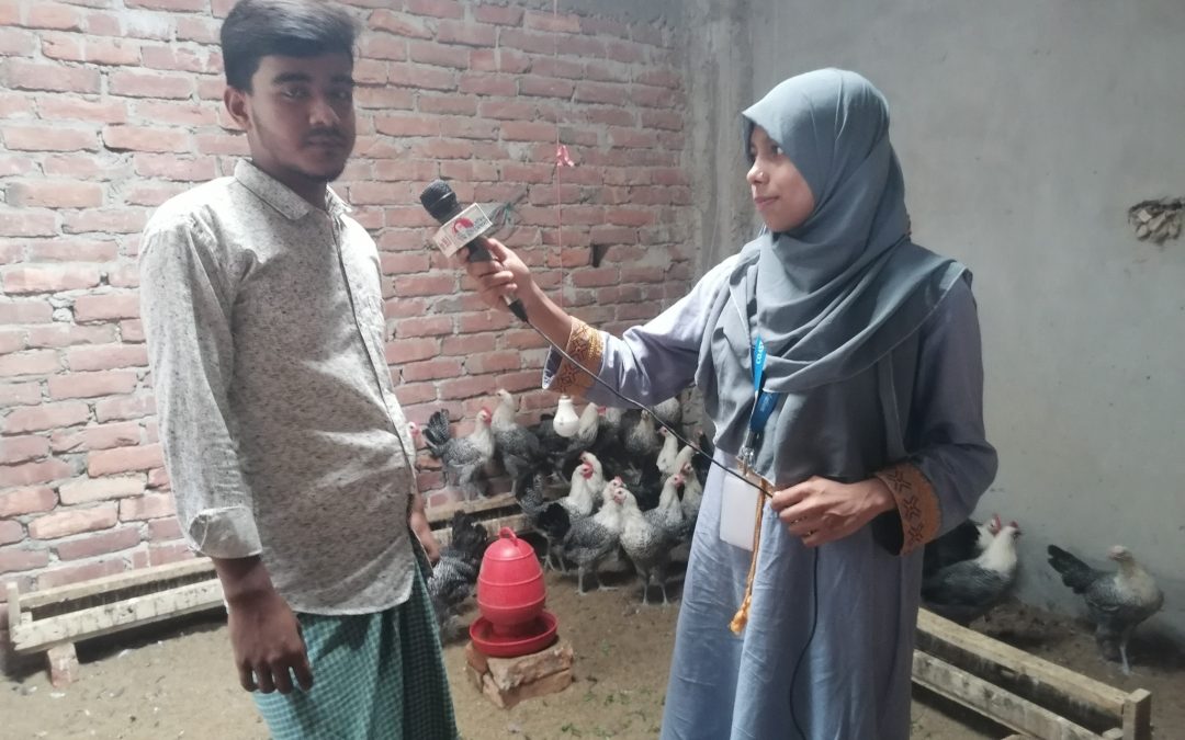 মিশরীয় ফাউমি মুরগি পালন করে স্বাভলম্বী লর্ডহার্ডিঞ্জের এসএসসি পরিক্ষার্থী রাসেল