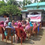 কিশোরী ও নারীদের নিয়ে নিরাপদ স্যানিটেশন বিষয়ক সচেতনতামূলক সভা