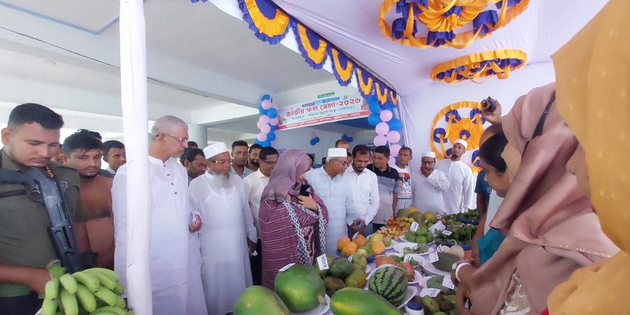 চরফ্যাশনে কৃষি প্রণোদনা ও জাতীয় ফল মেলা ২০২৬