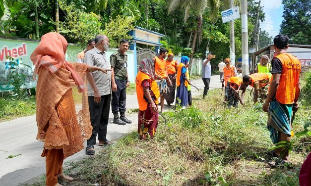 চরফ্যাশনে ডেঙ্গু প্রতিরোধে র‍্যালি ও পরিচ্ছন্নতা অভিযান